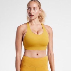 Athleta Advance Bra Oxidized Yellow Size 34DD